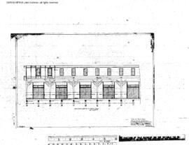 Great Northern Engineering Drawing, Pier 88 Warehouse and Offices at Seattle, Washington, 1899