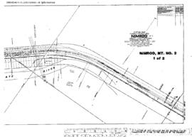 Plat Map of Northern Pacific Facilities at Nimrod, Montana, 1919