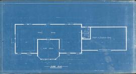 Northern Pacific blueprint for station at Lowell, Washington, circa 1892.