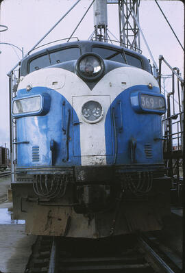 Great Northern Diesel Locomotive 369C at Spokane, Washington, 1968