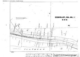 Plat Map of Great Northern Facilities at Conkelley, Washington, 1959