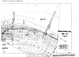 Plat Map of Great Northern Facilities at Wenatchee, Washington, 1959