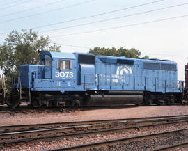 Consolidated Rail Corporation (Conrail) diesel locomotive 3073 at Proviso, Illinois on July 26, 1...