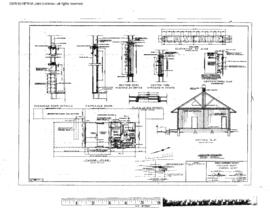 Great Northern Engineering Drawing, Depot at Cascade, Montana, 1961