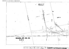Plat Map of Great Northern Facilities at Helena, Montana, 1960
