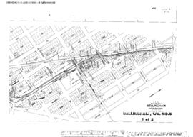Plat Map of Northern Pacific Facilities at Bellingham, Washington, undated