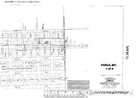 Plat Map of Northern Pacific Facilities at Pablo, Montana, 1918