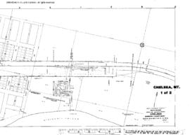 Plat Map of Great Northern Facilities at Chelsea, Montana, 1919