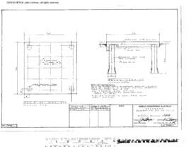 Great Northern Engineering Drawing, Air Dryer Foundation at Minot, North Dakota, 1966