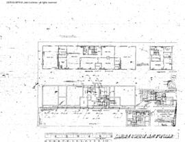Northern Pacific Engineering Drawing, Depot at Pasco, Washington, 1940