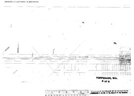 Plat Map of Northern Pacific Facilities at Toppenish, Washington, undated