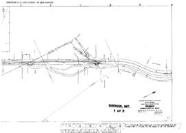 Plat Map of Great Northern Facilities at Sieben, Montana, 1915