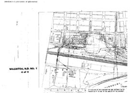 Plat Map of Great Northern Facilities at Williston, North Dakota, undated