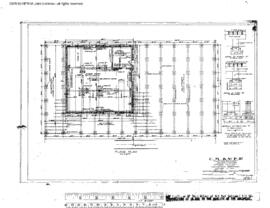 Milwaukee Road Engineering Drawing, Store House at Lewiston, Montana, 1913