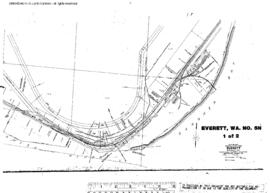 Plat Map of Northern Pacific Facilities at Everett, Washington, undated