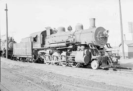 Northern Pacific steam locomotive 1250 at Pasco, Washington, in 1953.