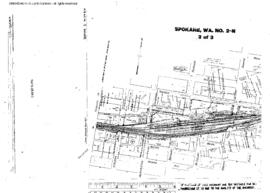 Plat Map of Northern Pacific Facilities at Spokane, Washington, 1946
