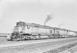 Spokane, Portland & Seattle Railway diesel locomotive number 340 at Tacoma, Washington in 1970.