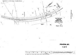 Plat Map of Great Northern Facilities at Amazon, Montana, undated