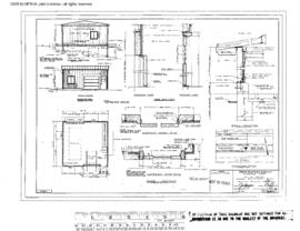 Great Northern Engineering Drawing, Signal Maintenance Building, 24 Foot X 24 Foot at Chinook, Mo...