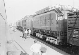 Union Pacific Railroad gas-turbine number 28 at Grand Island, Nebraska, undated.