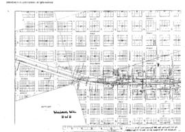 Plat Map of Northern Pacific Facilities at Wilbur, Washington, 1921