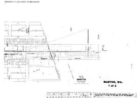 Plat Map of Northern Pacific Facilities at Mabton, Washington, undated