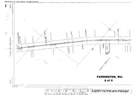 Plat Map of Spokane, Portland, and Seattle Railway Facilities at Farrington, Washington, 1915