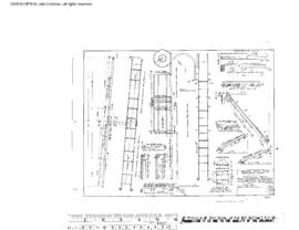 Northern Pacific Engineering Drawing, Water Station at Paradise, Montana, 1944