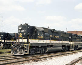 Southern Railway Company diesel locomotive 7087 at Alexandria, Virginia on July 5, 1982.