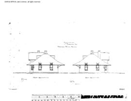 Northern Pacific Engineering Drawing, Depot at Bozeman, Montana, undated