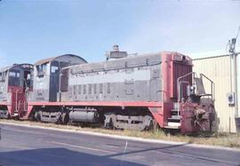 Lewis & Clark Railway Diesel Locomotive Number 83 at Battle Ground, Washington in October, 1988.