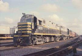 Belt Railway of Chicago Diesel Locomotive Number 605 at Chicago, Illinois in July, 1986.