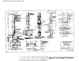 Northern Pacific Engineering Drawing, Depot at Orofino, Idaho, 1968