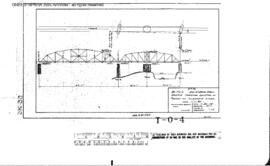 Spokane, Portland and Seattle Railway Engineering Drawing: Location of Tower, Bridge T0.4 - Colum...
