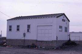 Burlington Northern station at Warden, Washington, in 1987.