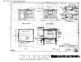 Great Northern Engineering Drawing, Locomotive Washing Facilities at Havre, Montana, 1968