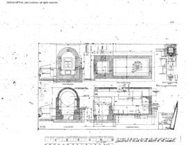Northern Pacific Engineering Drawing, Depot at Pasco, Washington, 1940