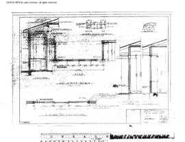 Great Northern Engineering Drawing, Depot at Skagit Valley, Washington, 1967