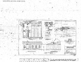 Northern Pacific Engineering Drawing, Switchmen's Service Building at Auburn, Washington, 1958