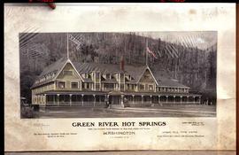 Northern Pacific hotel at Green River Hot Springs, Washington, circa 1900.