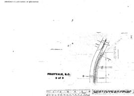 Plat Map of Great Northern Facilities at Fruitvale, British Columbia, 1964