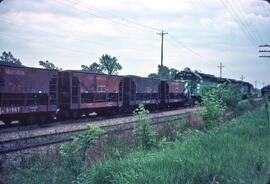 Burlington Northern Diesel Locomotives Number 6708, Number 6754 and Number 6726 at Newport, Minne...