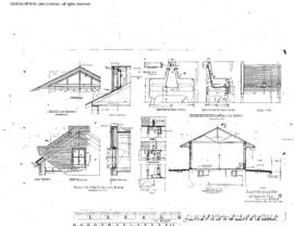 Northern Pacific Engineering Drawing, Depot at Garrison, Montana, 1920