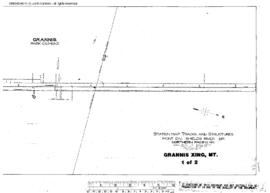 Plat Map of Northern Pacific Facilities at Grannis Xing, Montana, 1914