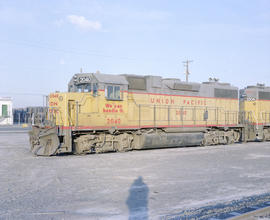 Union Pacific Railroad diesel locomotive number 2040 at Yakima, Washington, undated.