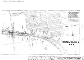 Plat Map of Northern Pacific Facilities at Maltby, Washington, 1903