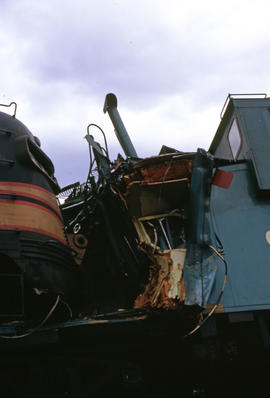 Northern Pacific Railroad Company diesel locomotive 6016D at Portland, Oregon in 1968.