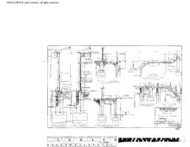 Northern Pacific Engineering Drawing, Depot at Pendleton, Oregon, 1959