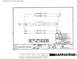 Great Northern Engineering Drawing, Boiler Room Addition at Havre, Montana, 1970